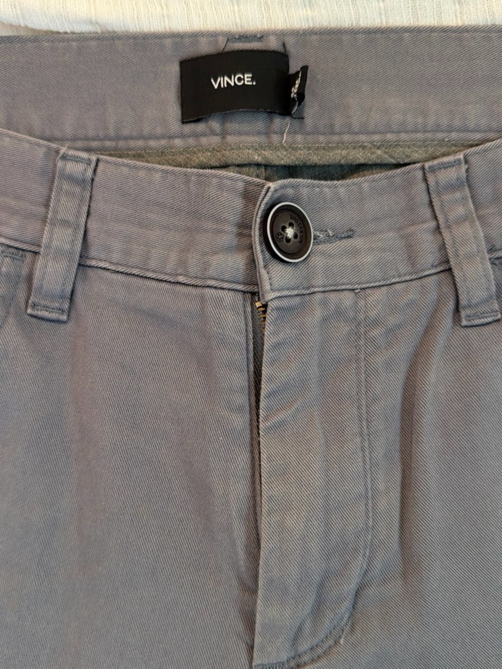 Vince Light Gray Casual Trousers